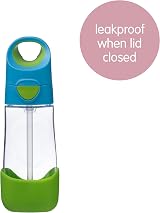 b.box Tritan Drink & Water Bottle 450ml Indigo Rose Easy Grip Leakproof view 9