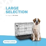 FurDreams 42 Inch Folding Dog Crate Heavy-Duty Front & Side Doors view 6