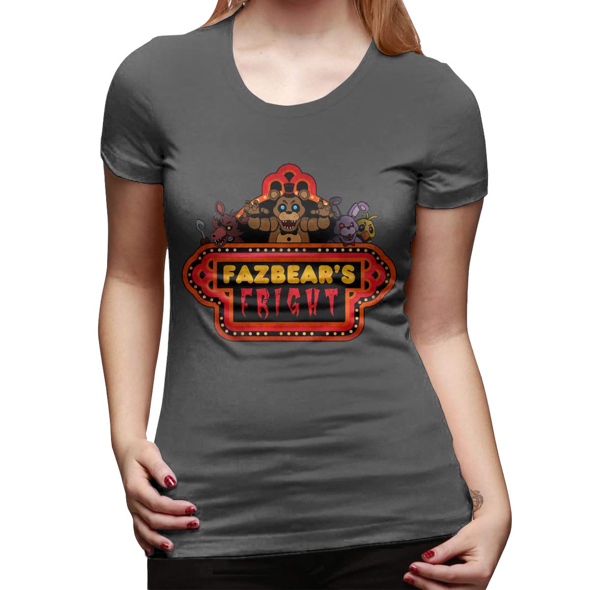 Gubarun Five Night At Freddy Ness Yoga Printed T-shirts