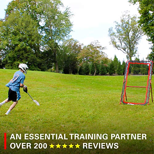 Rukket 4x7ft Lacrosse Rebounder Pitchback Training Screen, Practice