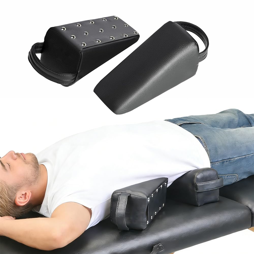 Photo 1 of Pelvic Tilt & Anterior Pelvic Tilt Corrector, Non-Slip Pelvic Sacral SOT Blocks, Supportive Physical Therapy Wedges for Back Hip Sciatic Pain, 1 Pair Black