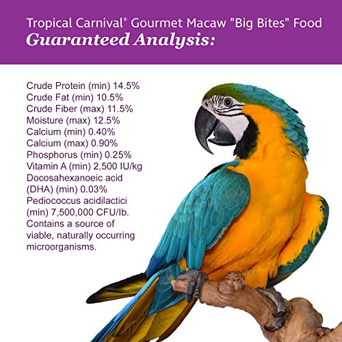 Tropical Carnival Gourmet Macaw Food – Big Bites Daily Diet with Probiotics - Image 5