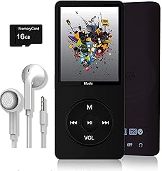 MP3 Player, Music Player with 16GB Micro SD