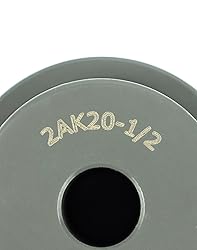 QWORK Double Groove Web Sheaves, 2.05"OD 1/2" Bore