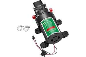 LONGRUNNEW Diaphragm Pump Versatile 12V 1.2GPM 85PSI Diaphragm Water Pump - Self-Priming, Noise-Reducing Design for RVs, Boats, Lawn Watering, and More