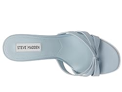 Steve Madden Women's Cary Heeled Sandal, Light Blue