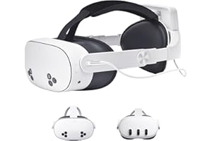 ALCOPANDA Head Strap with Battery for Meta Quest 3/Quest 3S, Rechargeable Adjustable Elite Strap with 8000mAh Battery Pack for Extend Playtime & Balance Weight Design