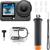 DJI Osmo Action 6 Standard Diving Combo, 8K Waterproof Action Camera | 1/1.1" Square Sensor, Variable Aperture of f/2.0&ndash;f/4.0, Rocksteady 3.0, Cold-Resistant, 4hrs Battery, 50GB Storage