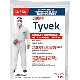 Trimaco DuPont Tyvek Painter's Heavy-Duty Coveralls, White, X-Large,14123
