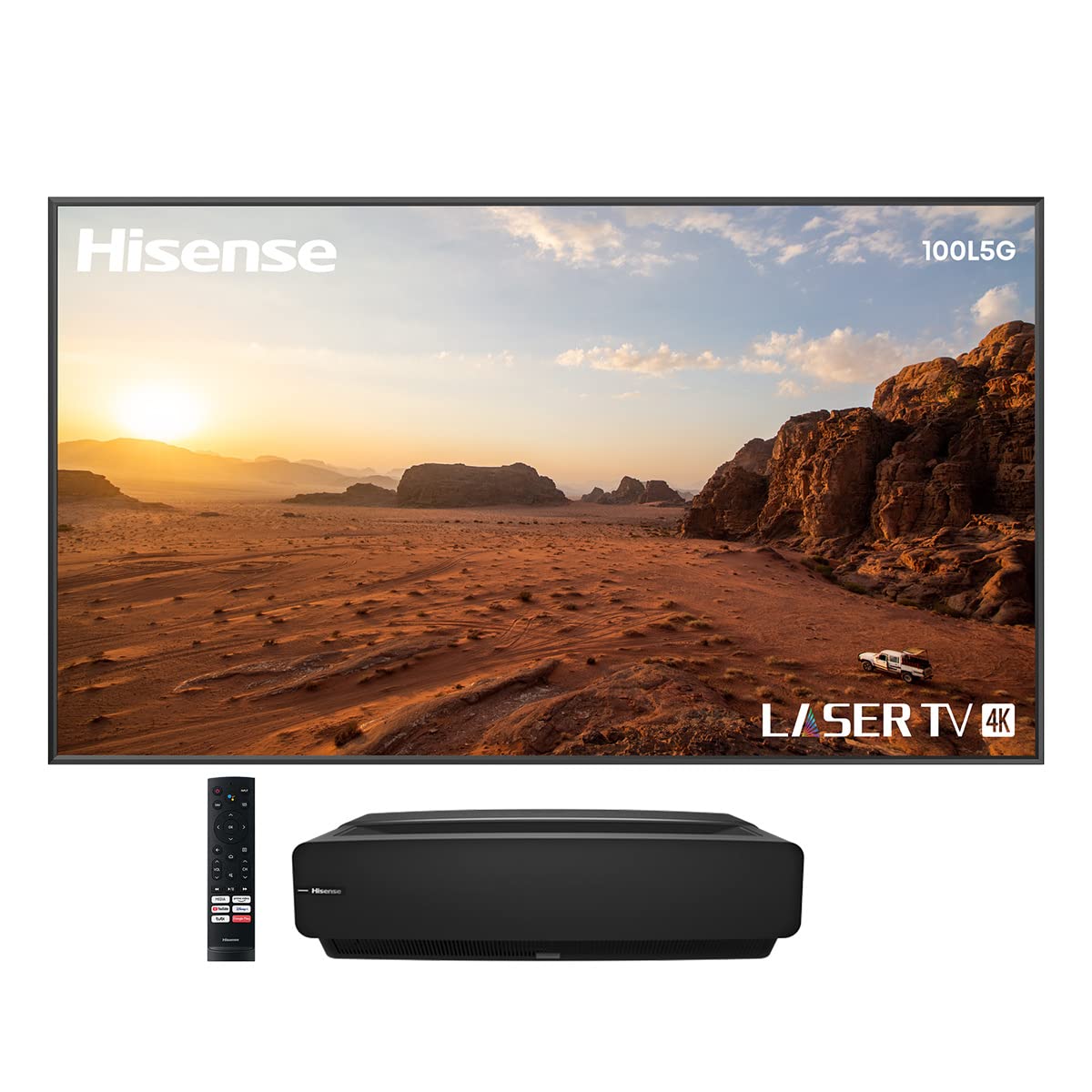 Hisense 100L5G-CINE100A 4K UHD Laser TV, UST Ultra Short Throw Projector with 100