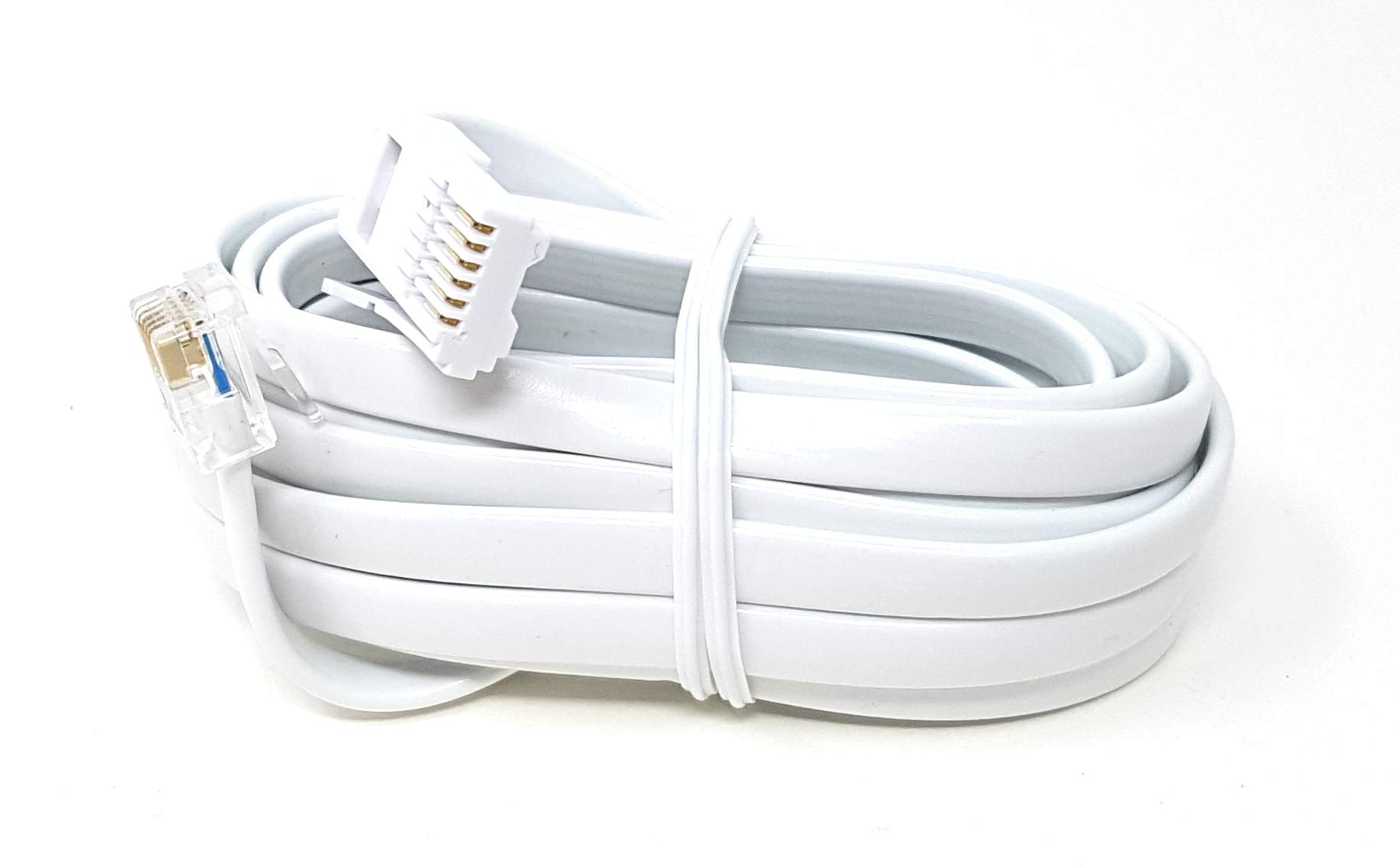 MainCore 3m BT to RJ12(RJ11) 6P6C 6 wire Phone Telephone Flat Cable Cord Lead