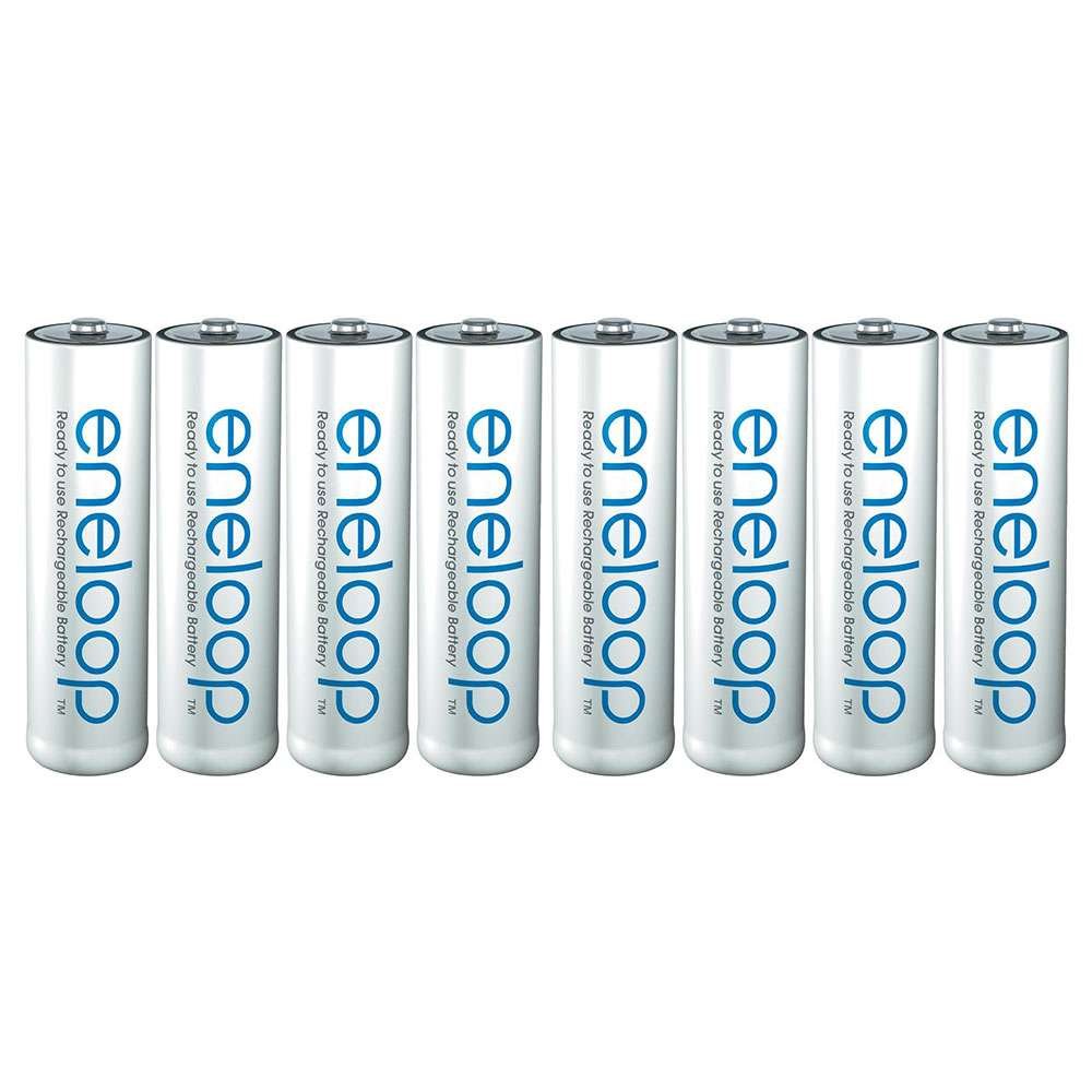 Panasonic eneloop, Ready to Use Ni-MH Battery AA Pack of 8, min.1900 mAh, 2100 Charging Cycles Low Self Discharge
