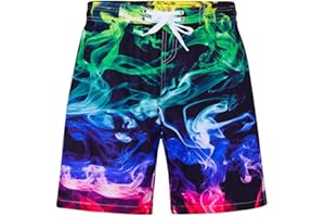 Idgreatim Teens Boys Swim Trunks Quick Dry Beach Swimwear UPF 50+ Board Shorts with Mesh Lining 6-14 Years