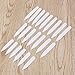 Tinksky 200pcs Plastic White Collar Stays Bones Stiffeners in 3 Sizes
