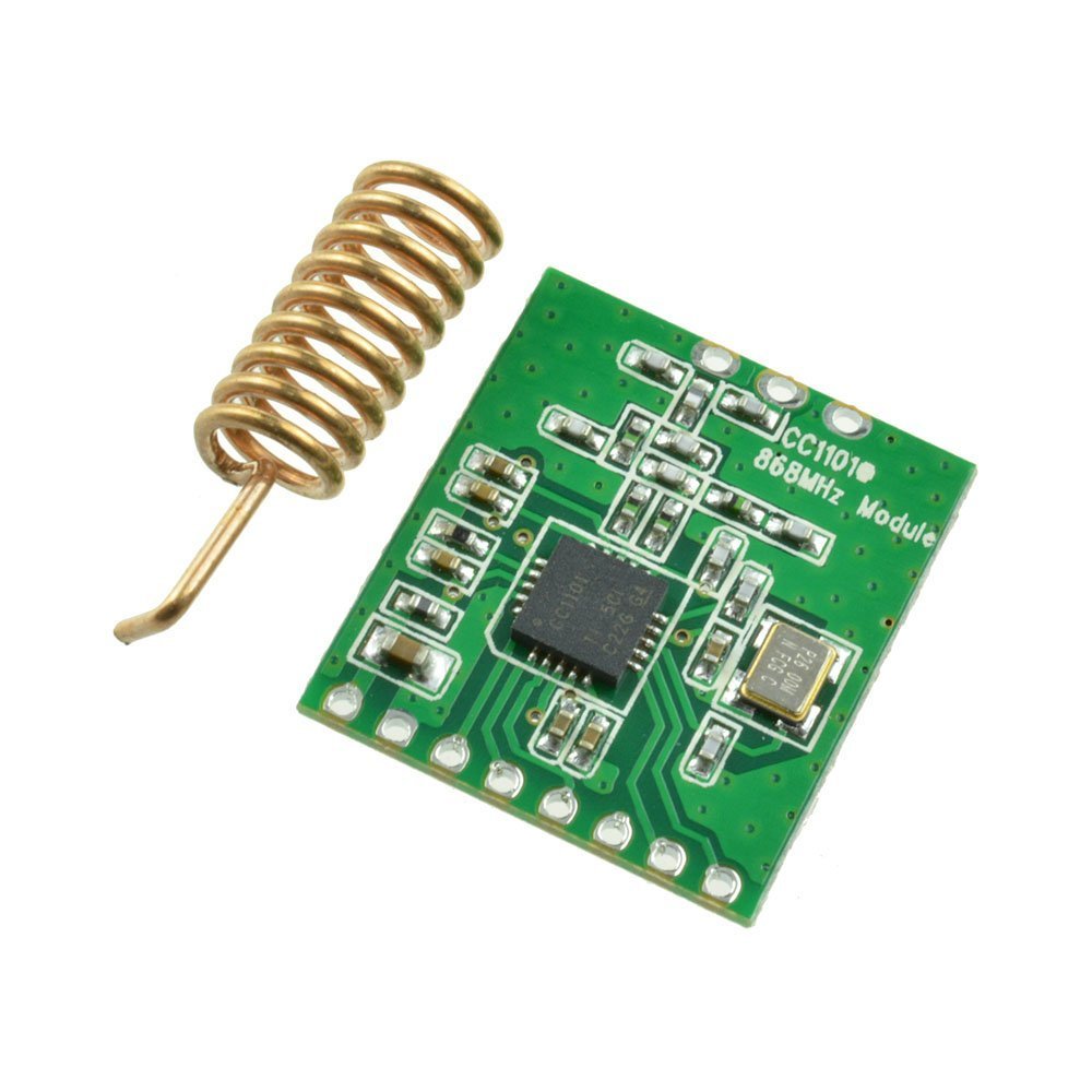 Laqiya CC1101 868MHZ Antenna Transceiver Module, Multi-Channel, 868 MHz, FSK, GFSK, ASK and MSK Support
