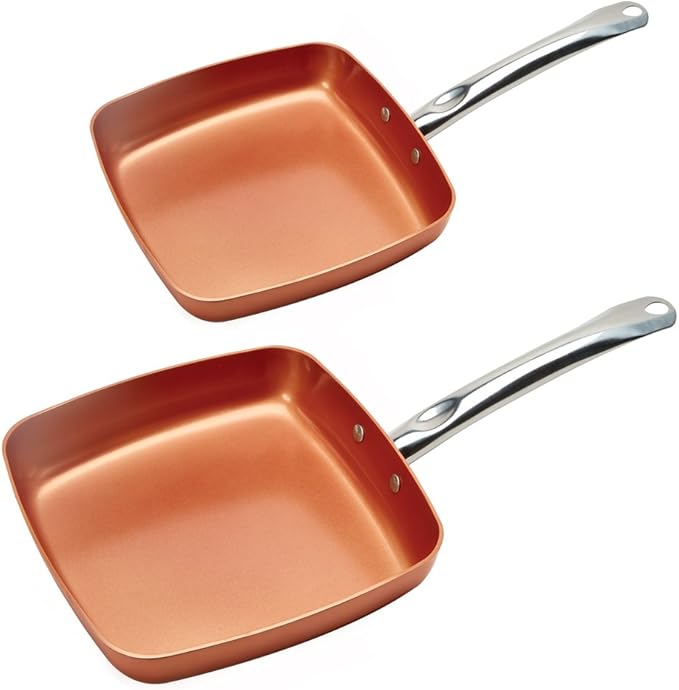 Copper Chef Fry Pan 8 and 9.5 Inch (2 Pack) Amazon.ca Home & Kitchen