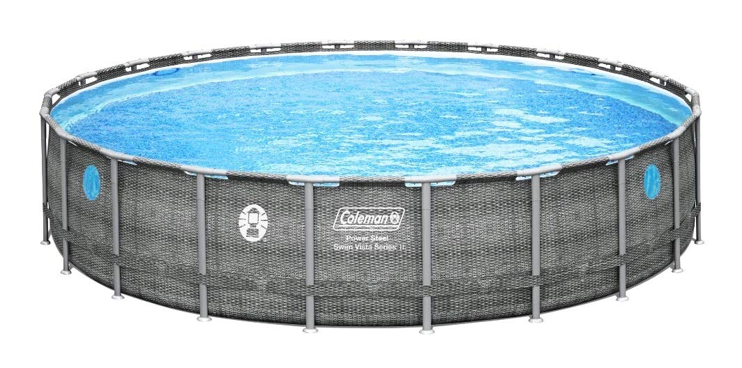 Coleman 22&amp;#39; x 52&quot; Power Steel Swim Vista II Swimming Pool Set