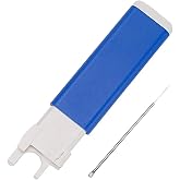 YICBOR Upgraded Automatic Sewing Machine Needle Threader with Strong Magnet, Stitch Insertion Tool with 1pcs Replacement Hooks Quick for Industrial Single Lockstitch Sewing Machine(Blue)
