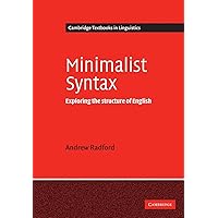 ビジネス・経済 Minimalist Syntax: Exploring the struct Amazon.com: Minimalist Syntax: Exploring the Structure of English