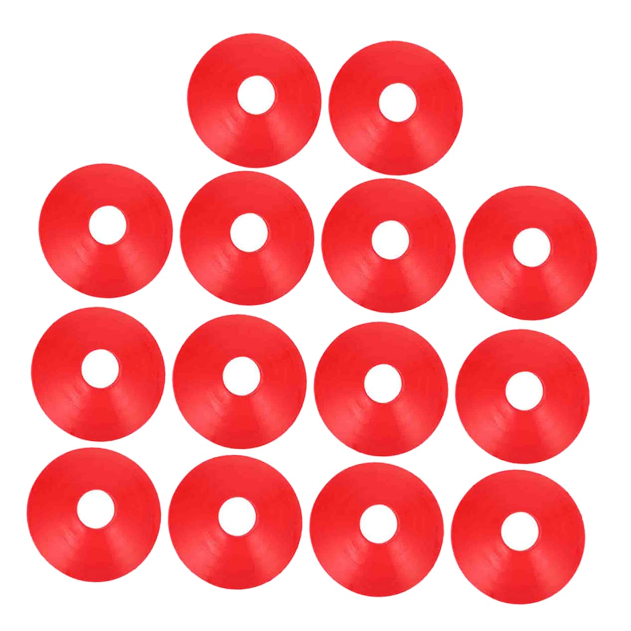 Gogogmee 14pcs Portable Agility Soccer Cones Training Disc Markers for Football Skateboarding and Outdoor Activities