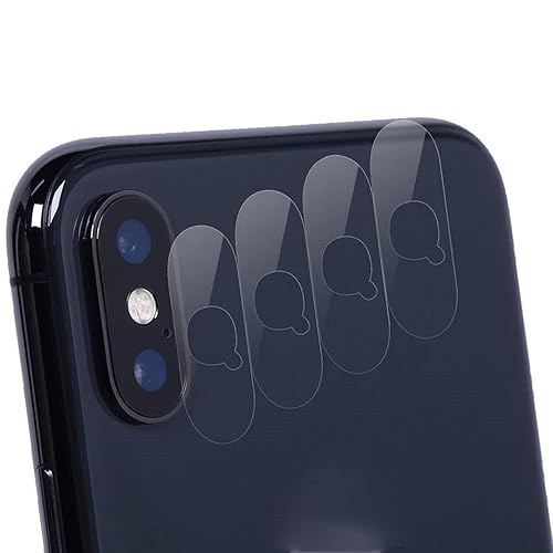 AKWOX (Pack of 4) Compatible with for iPhone X Camera Lens