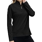 AjezMax Womens 1/4 Zip Golf Shirt Long Sleeve Lightweight Golf Pullover Outdoor Athletic Tennis Polo Shirts