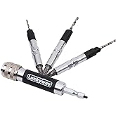 Luckyway 4-Piece Countersink Drill Bit Set #6, #8, #10 for Wood | Drill Counter Sink Flip Drive 3 in 1 Complete Unit Set, Including Philips2 Screw Bits