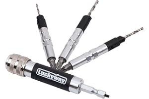 Luckyway Countersink Drill Bit Set #6, #8, #10 for Wood, Drill Counter Sink Flip Drive 3 in 1 Complete Unit Set, Including Philips2 Screw Bits 4-Piece