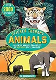 Sticker Therapy Animals: Follow the Numbers to Complete 12 Meditative Sticker Puzzles by 