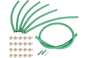 MIEVLYO Premium Viton Diesel Return Line Kit Fit for GM 6.2L 6.5L, Diesel Return Line Kit with line clamps
