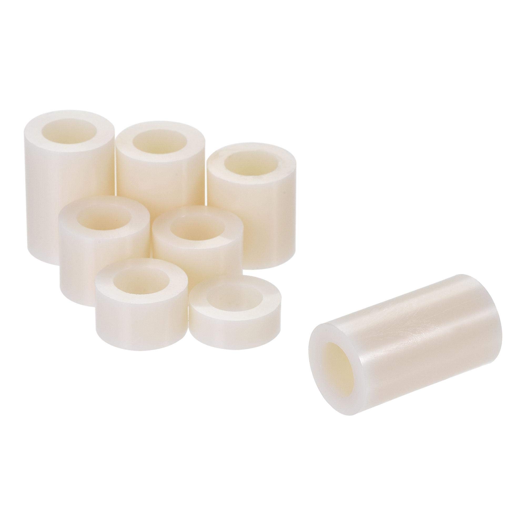 sourcing map ABS Round Spacer Assortment Kit ID 8.2mm OD 14mm for M8 Screws, 8 Sizes Plastic Standoff (5mm 8mm 10mm 12mm 15mm 18mm 20mm 25mm), 160pcs