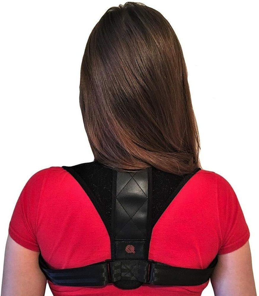 Trumentum Posture Corrector with Carry Bag - Spinal Brace for Men or Women - Ergonomic and Comfortable for Sitting, Walking, Standing, Pregnancy - Cervical Support Helps Kyphosis, Scoliosis -Supp