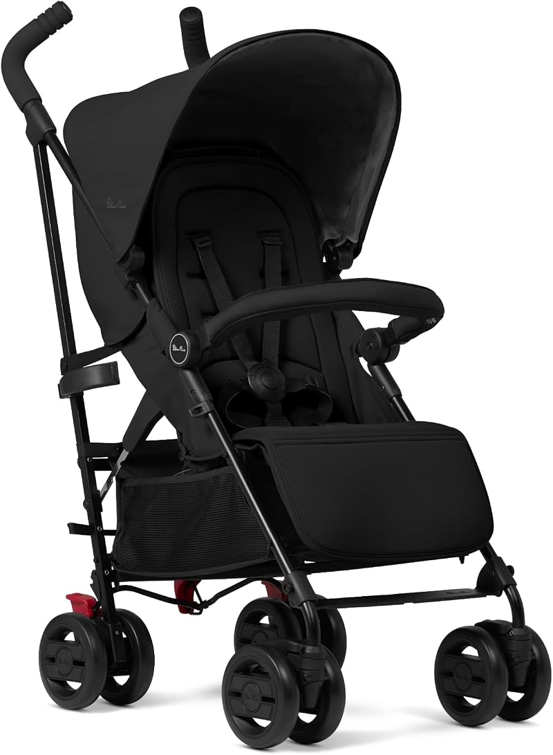 Silver Cross Pop 2 Pushchair Foldable Travel Stroller Adjustable Lie Flat Seat