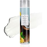 Enjoy Holistic D-Lux Shampoo - Deep Nourishing Treatment for Thick, Coarse &amp; Curly Hair - Ultimate Softness, Shine &amp; Detangling - Sulfate &amp; Paraben Free - Tropical Coconut &amp; Ginger Scent - 10.1 Fl Oz