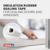 tesa Weatherstrip Rubber XL Self-Adhesive Seal White 6m x 9mm x 7mm view 3