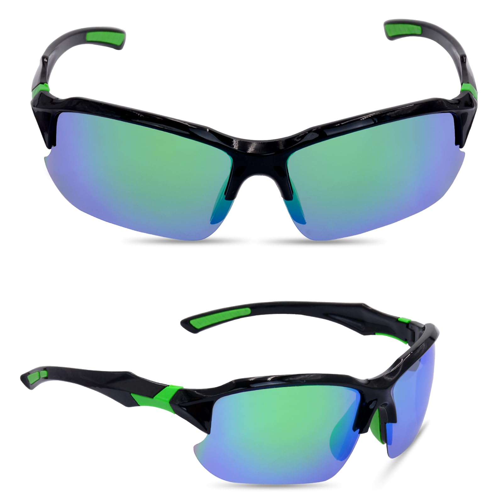 DSYSMIN Polarized Sports Sunglasses for Men Women,Polarized Cycling Glasses Tough Frame Lens for Driving Cycling Running,Anti-UV400