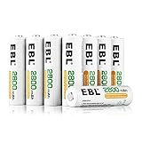 EBL 2800mAh AA de Alta Capacidad Ni-MH 1200 Ciclo de Pilas Recargables para los 