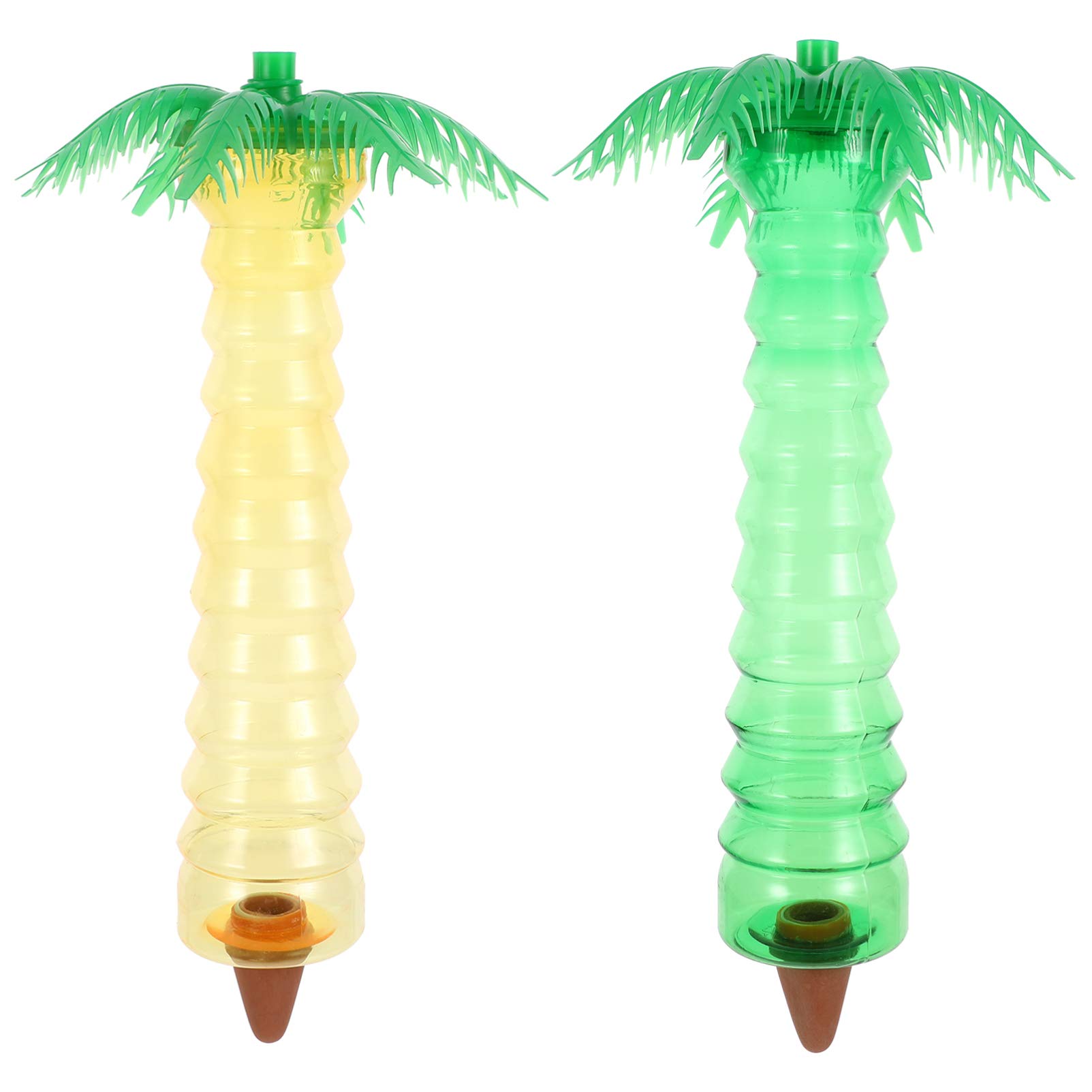 BESTonZON 2pcs Plant Watering Spikes Self Watering Devices for Plants Watering Bulbs Reservoir Drip Irrigation Auto Terracotta Watering-Spikes Self-Watering Stakes for Indoor Outdoor Plants