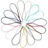 Hollosport Stretchy Puppy Collars for Litter, 75Pcs Assorted Adjustable Identification Loops for Newborn Puppies and Kittens, Bulk Multi Colored Straps for Whelping, 6 Inches - 15 Colors