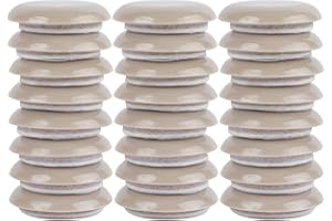 1-1/4" Furniture Sliders for Carpet & Hardwood Floors, Kayzn 24 PCS Self Stick Furniture Sliders, Furniture Moving Pads Chair Glides for Carpet - Protect Carpet & Move Furniture Easily.