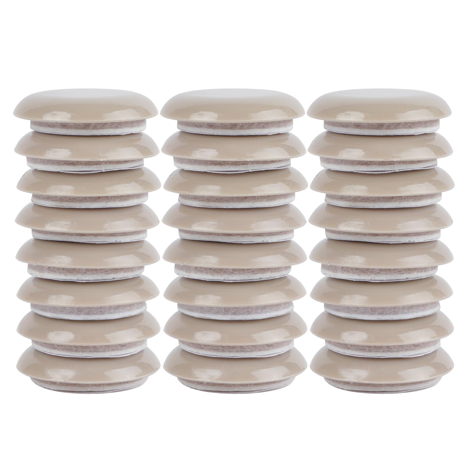 Photo 1 of 1-1/4" Furniture Sliders for Carpet & Hardwood Floors, Kayzn 24 PCS Self Stick Furniture Sliders, Furniture Moving Pads Chair Glides for Carpet - Protect Carpet & Move Furniture Easily.