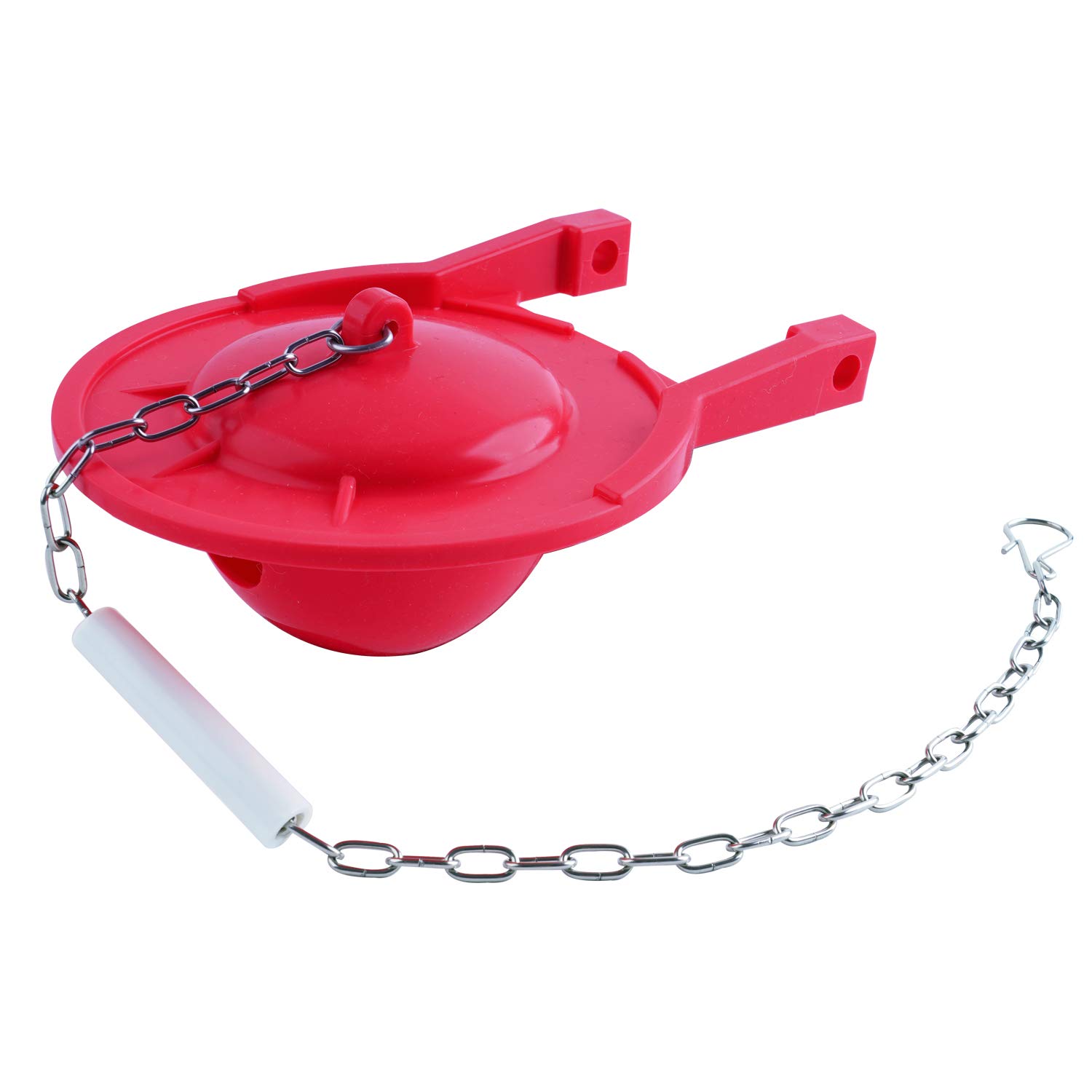 Photo 1 of iFealClear 3-Inch Toilet Flappers Compatible with TOTO Flapper Model THU138S, Toilet Flapper Replacements Rubber Seal- Including Stainless Steel Chain and Hook, Easy to Install, Red