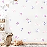 Polka Dot Wall Decals Removable Watercolor Colorful