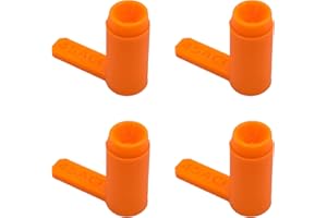 PRECISION PRINT LABS Chamber Flags for Firearms – Bright Safety Indicators for Handguns, Pistols & Semi-Auto Guns – High-Visibility Empty Chamber Safety Flag, Durable Polymer Design, Made in USA (4 Pack)