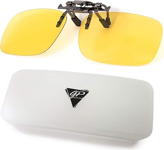 Clip on Polarized Night vision Glasses Flip up Anti reflective Anti