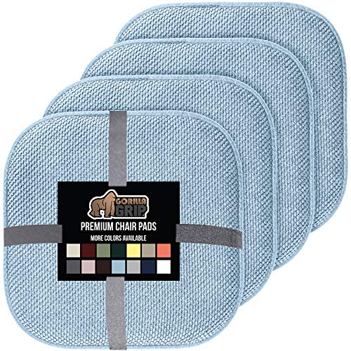 Gorilla Grip Memory Foam Chair Cushions, Slip Resistant, Thick and