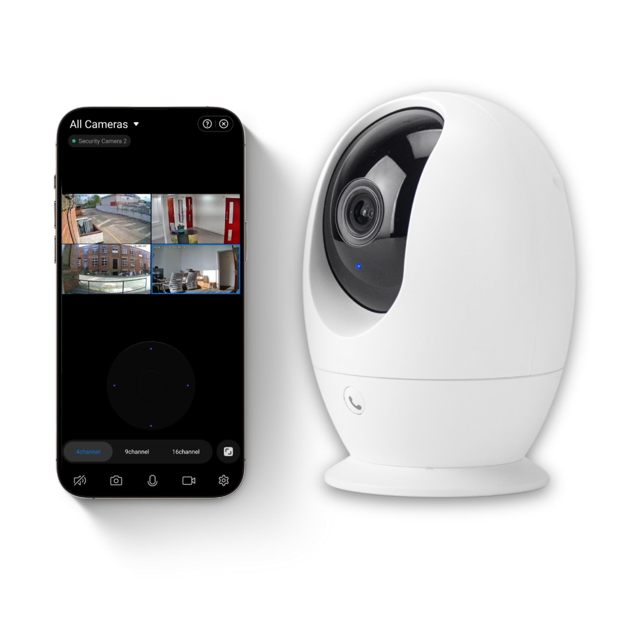 HESTIA Indoor Pan Tilt Auto Tracking Camera, One-Touch Call, 2k 3.0MP 360° Wireless Camera with Smart IR Night Vision, 2 Way Audio Home Security Home Pet Camera