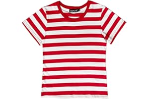 Deerose Kids Striped Shirts Short Sleeve Boy Girls July 4th Patriotic Tee Top 3-14 Years