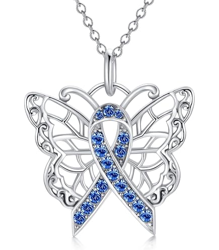 Amazon.com: Fundraising For A Cause | Purple Ribbon Necklace