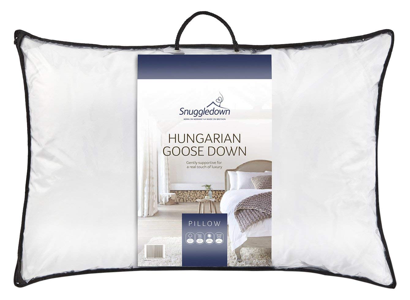 Snuggledown Hungarian Goose Down Gentle Support Pillow Single Amazon